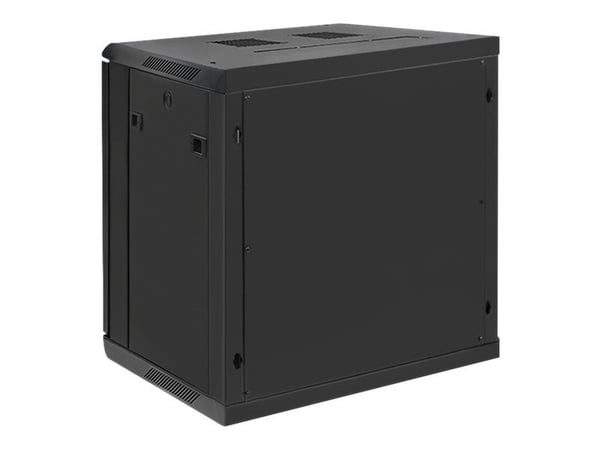 Qoltec - Telinekotelo - musta - 12U - 19"