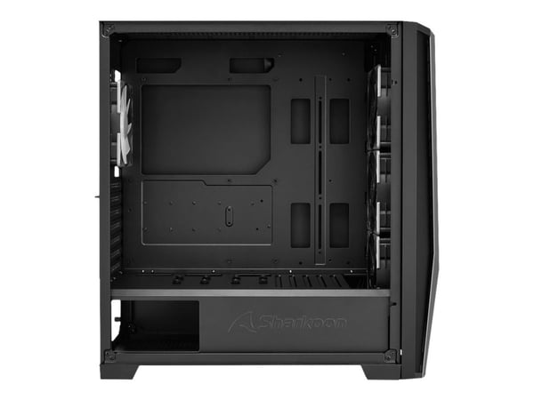 Sharkoon TG7M RGB - Tower - utvidet ATX (E-ATX) - sidepanel med vindu (herdet glass) - ingen strømforsyning - USB/lyd