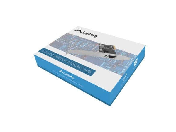 Lanberg PCE-1GB-201 - Nettverksadapter - PCI Express x1 lav profil - Gigabit Ethernet x 1