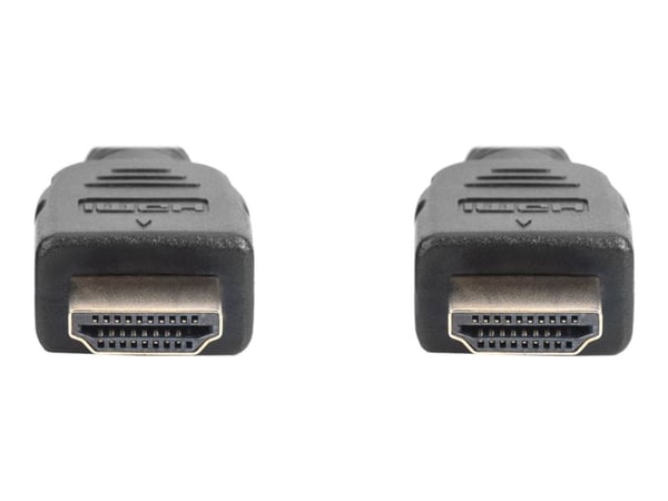 DIGITUS - Ultra High Speed - HDMI-kabel med Ethernet - HDMI hann til HDMI hann - 1 m - trippel beskyttelse - svart - 8 K 60 Hz (7680 x 4320) støtte