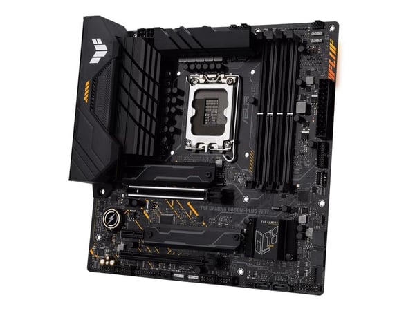 ASUS TUF GAMING B660M-PLUS WIFI - Hovedkort - micro ATX - LGA1700-sokkel - B660 Chipset - USB-C Gen 2x2, USB 3.2 Gen 1, USB 3.2 Gen 2, USB-C Gen1 -...