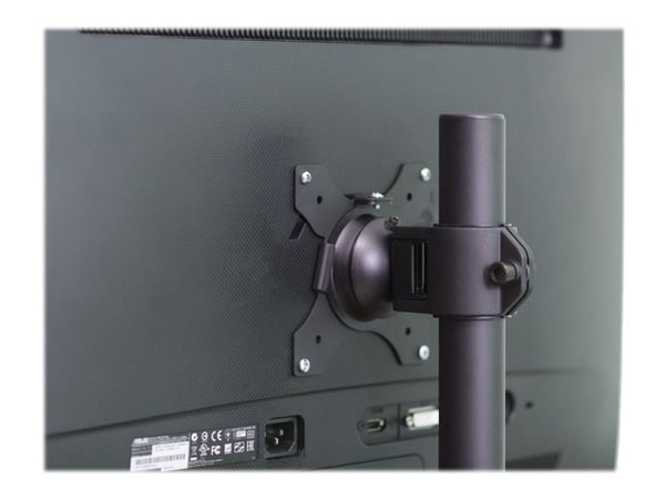 TECHly - Stativ - for LCD-skjerm - svart - skjermstørrelse: 13"-27" - skrivebord
