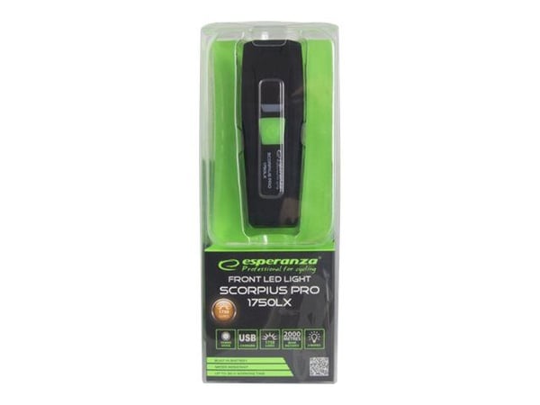 Esperanza Professional SCORPIUS PRO - Sykkelfrontlykt - LED