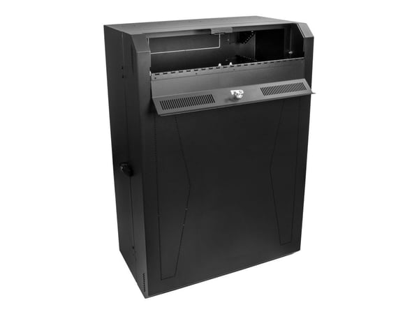 Startech 8U 19" Vertical Wall Mount Server Rack Cabinet, Low Profile (15"), 30" Deep Locking Network Enclosure with 2U for Switch Patch Panel Route...