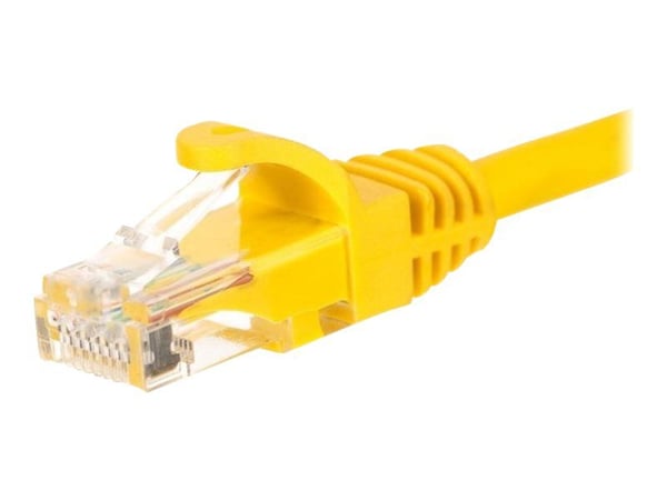 Netrack - Koblingskabel - RJ-45 (hann) til RJ-45 (hann) - UTP - CAT 5e - formstøpt, uten hindringer - gul