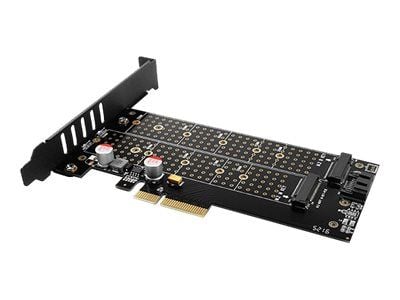 AXAGON PCEM2-D - Diskkontroller - M.2 - 2 Kanal - M.2 NVMe Card / SATA 6Gb/s - lav profil - PCIe 3.0 x4