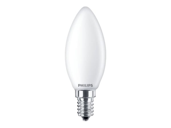 Philips LED Classic - LED-lyspære - form: B35 - E14 - 2.2 W (ekvivalent 25 W) - klasse E - varmt hvitt lys - 2700 K