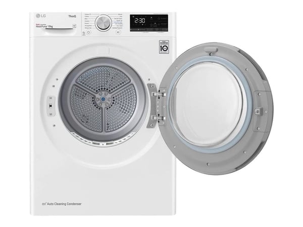 LG RH80V3AV6N - Torktumlare - Wi-Fi - bredd: 60 cm - djup: 69 cm - höjd: 85 cm - frontmatad - vit