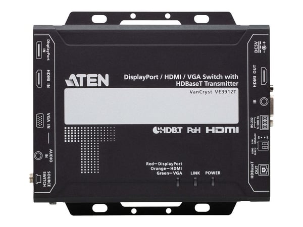 ATEN VE3912T - Video/lyd/infrarød/seriell-utvider - sender - HDBaseT - opp til 100 m