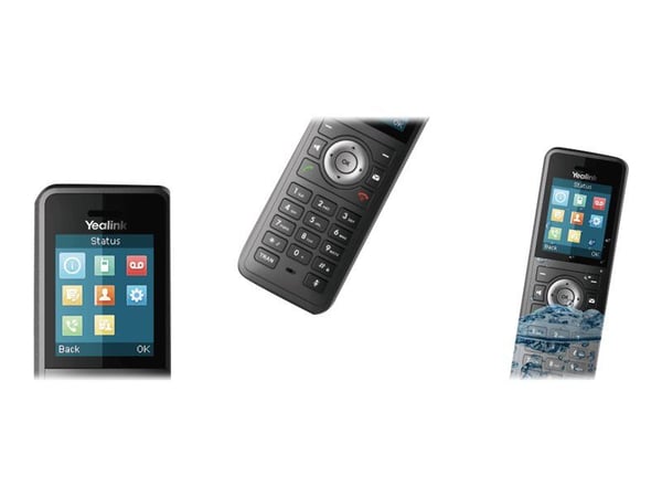 Yealink W79P - Trådløs VoIP-telefon - med Bluetooth-grensesnitt med anrops-ID - IP-DECT - treveis anropskapasitet - SIP, SIP v2, VQ-RTCPXR, RTCP-XR...