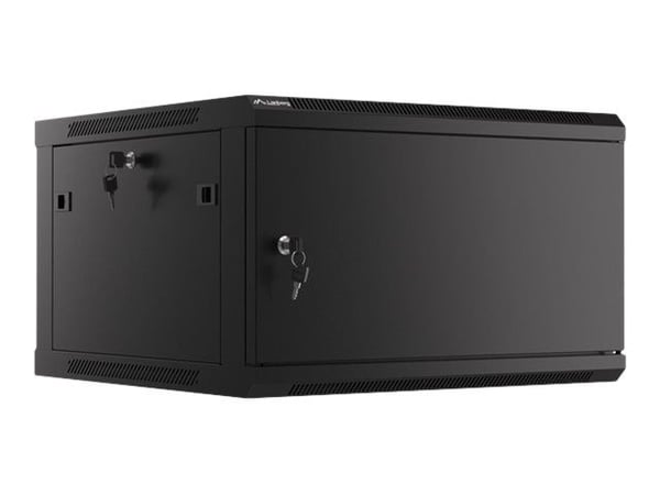 Lanberg WF01-6606-00B - Rack skap - veggmonterbar - svart, RAL 9004 - 6U - 19"