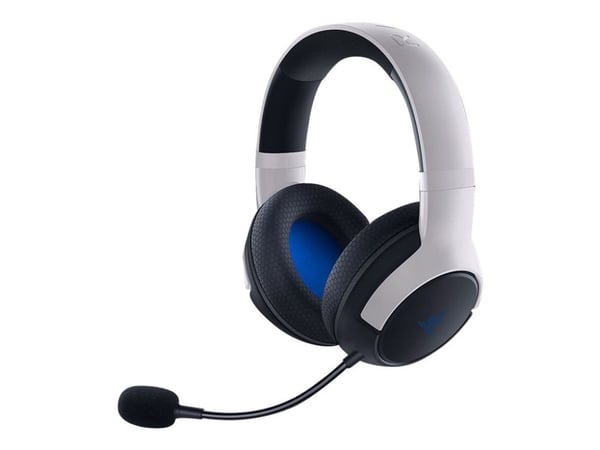 Razer Kaira for Playstation - Hodesett - full størrelse - Bluetooth / 2,4 GHz radiofrekvens - trådløs - hvit - for Sony PlayStation 5