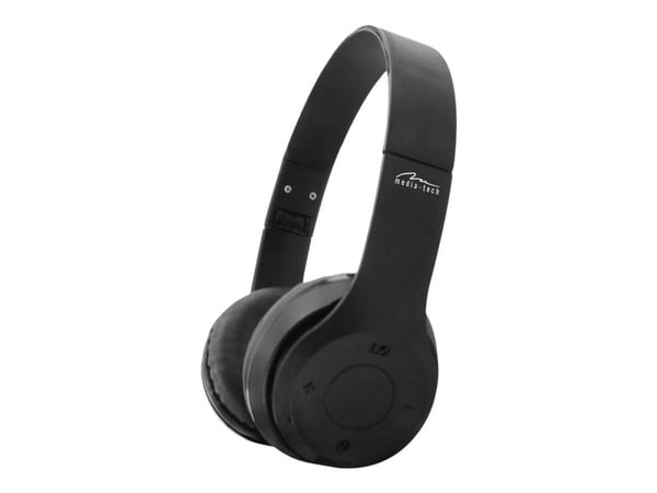 Media-Tech EPSILION BT MT3591 - Hodesett - full størrelse - Bluetooth - trådløs, kablet - 3,5 mm jakk Media-Tech EPSILION BT MT3591 - Hodesett - full størrelse - Bluetooth - trådløs, kablet - 3,5 mm jakk