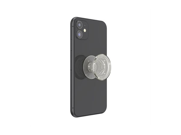 POPSOCKETS Clear Glitter Silver