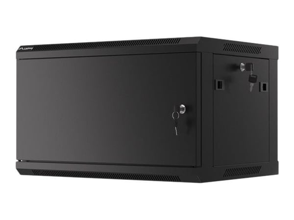 Lanberg WF01-6406-00B - Rack skap - veggmonterbar - svart, RAL 9004 - 6U - 19" Lanberg WF01-6406-00B - Rack skap - veggmonterbar - svart, RAL 9004 - 6U - 19"