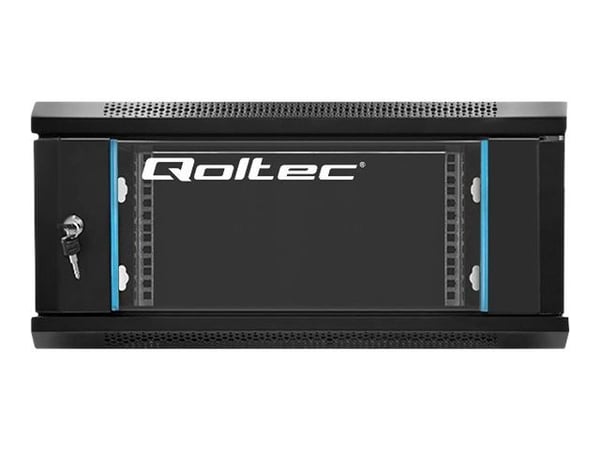 Qoltec - Rack skåp - svart - 4U - 19"