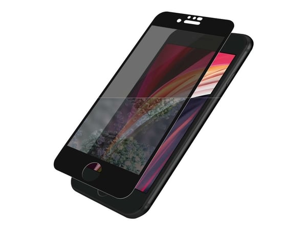 PanzerGlass™ | Privacy & Case-Friendly - Skærmbeskytter for mobiltelefon - Edge-to-Edge passform - rammefarve sort | Apple iPhone 6/6s/7/8/ SE (2. ...