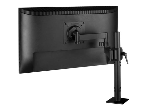 ARCTIC X1 - Monteringssett (leddarm, klemme, VESA-adapter) - for Skjerm - stål, sink-legering - matt svart - skjermstørrelse: inntil 43" / 49' (ult...