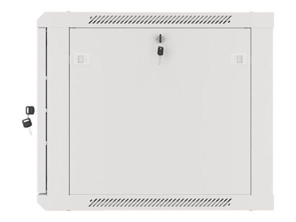 Lanberg WF01 64/66 V2 Series WF01-6609-00S - Skap - veggmonterbar - grå, RAL 7035 - 9U - 19"