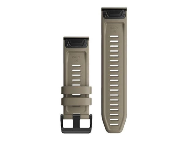Garmin QuickFit - KlocKräm för smart klocka - mörk sandsten - för fenix 5X Plus; fenix 6X Pro, Pro Solar, Sapphire; Tactix Delta, Delta - Solar Edi...