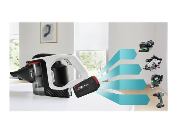 Bosch Serie 8 BSS825ALL, Sauvaimuri, Pussiton, Musta, Valkoinen, Kuiva, Suodatus, Matto, Kovat lattiapinnat