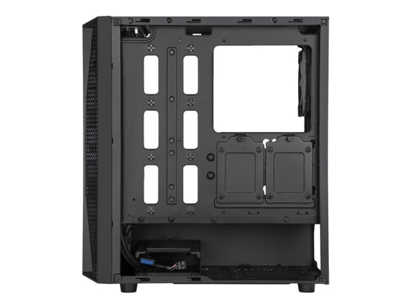 SilverStone FARA B1 Pro - Mid tower - ATX - genomskinlig sidopanel (härdat glas) (ATX / PS/2) - svart - USB/ljud