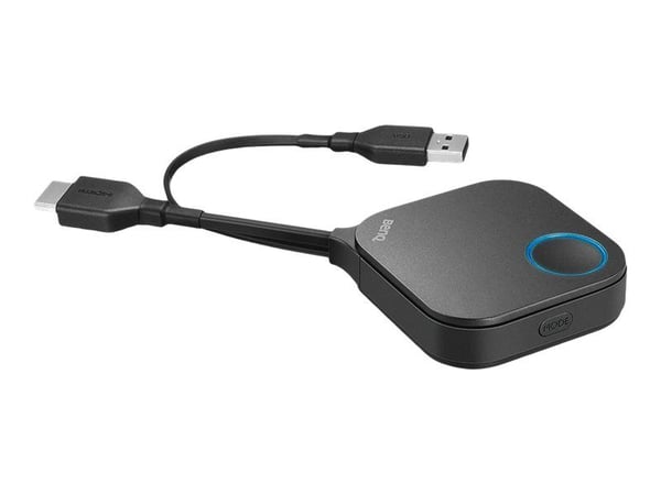 Benq InstaShow WDC10, Työpöytä, Musta, 1920 x 1080 pikseliä, 1080p, Ulkoinen, Wi-Fi 5 (802.11ac)