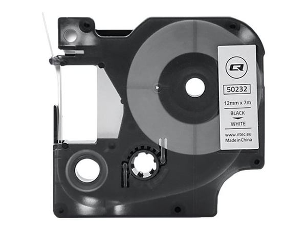 Qoltec - Svart på hvitt - Rull (1,2 cm x 7 m) 1 kassett(er) merketape - for DYMO LabelMANAGER 210D, 280, 360D, 420P, 500TS, PnP, Wireless PnP; DYMO...