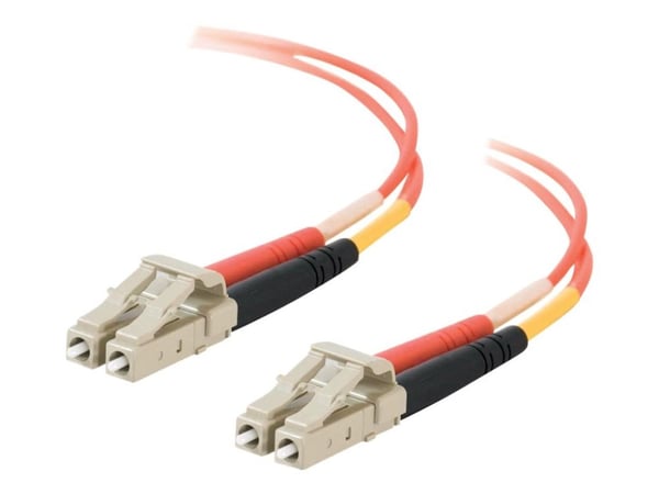 C2G Low-Smoke Zero-Halogen - Koblingskabel - LC multimodus (hann) til LC multimodus (hann) - 10 m - 10 m - fiberoptisk - 50 / 125 mikroner - oransje
