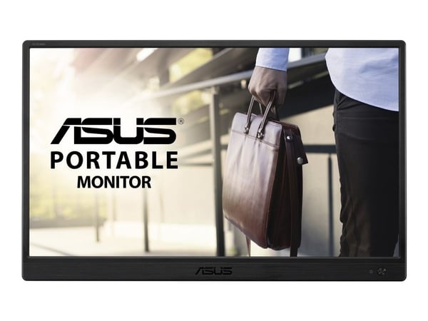 ASUS ZenScreen MB165B - LED-skärm - 15.6" - bärbar - 1366 x 768 WXGA @ 60 Hz - TN - 220 cd/m² - 500:1 - 10 ms - USB - svart