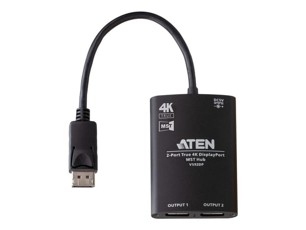 ATEN VS92DP - Videofordeler - 2 x DisplayPort - stasjonær