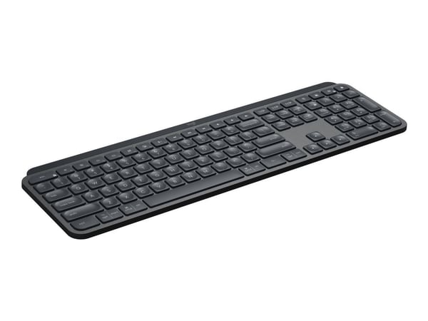 Logitech MX Keys for Business, Täysikokoinen (100 %), RF Wireless + Bluetooth, Grafiitti