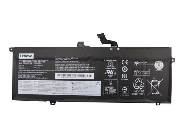 Simplo L18M6PD1 - Batteri til bærbar PC - litiumion - 6-cellers - 4190 mAh - 48 Wh - FRU - for ThinkPad X13 Gen 1 20T2, 20T3; X390 20Q0, 20Q1, 20SC...