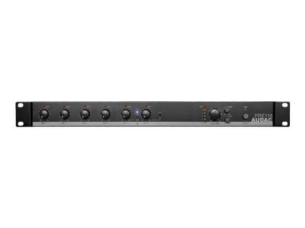 Audac PRE116 - Analogmikser - 6 kanaler - rackversion