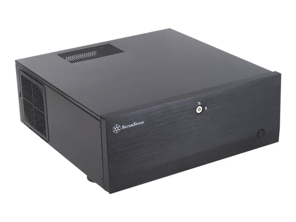 SilverStone Grandia GD07 - Tower - SSI EEB - ingen strømforsyning (ATX / PS/2) - svart - USB/lyd