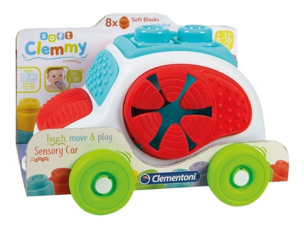 Clementoni Soft Clemmy - Touch, Discover and Guide Sensory Car