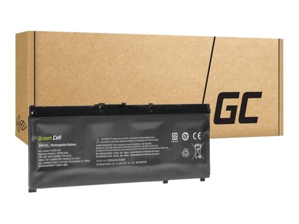 Green Cell - Batteri til bærbar PC (tilsvarer: HP SR04XL) - litiumpolymer - 4-cellers - 3500 mAh - svart - for OMEN by HP Laptop 15, 17