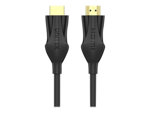 Unitek C11060BK-3M - Ultra High Speed - HDMI-kabel - HDMI hann til HDMI hann - 3 m - dobbeltisolert - svart - 4K 120 Hz støtte, 8K 60Hz støtte