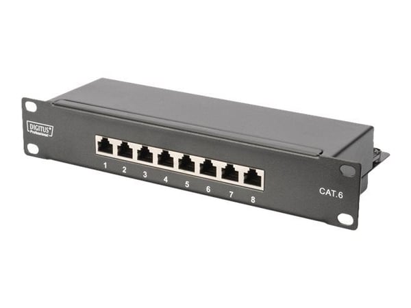 Digitus - Skap - veggmonterbar - svart, RAL 9005 - 6U - 10"