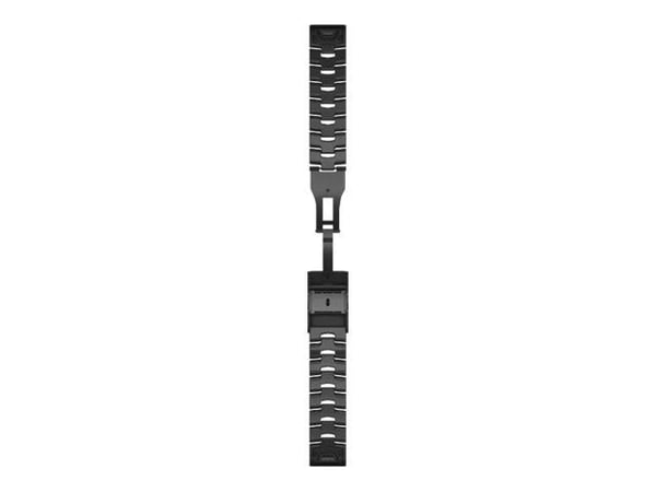 Garmin QuickFit - Klokkestropp for smart armbåndsur - karbongrå DLC - for D2; fenix 6; fenix 7; Forerunner 965; Instinct Solar