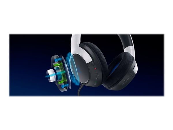 Razer Kaira Pro for PlayStation - Hodesett - full størrelse - Bluetooth / 2,4 GHz radiofrekvens - trådløs - hvit - for Sony PlayStation 4, Sony Pla...