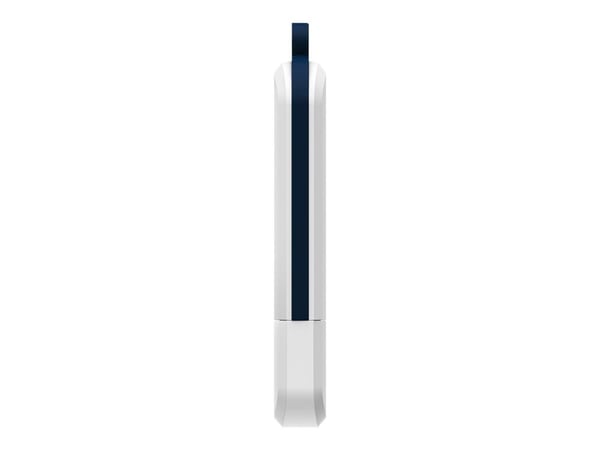 SILICON POWER Blaze B32 - USB-flashstasjon - 128 GB - USB 3.2 Gen 1 - hvit, navy blue trim