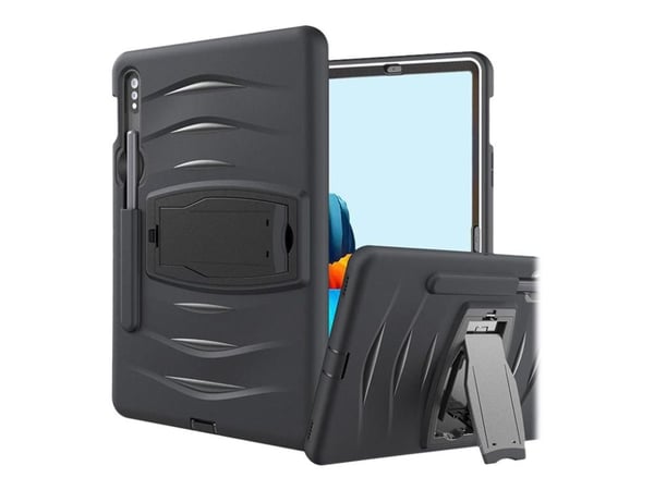 eSTUFF Wombat - Beskyttende kasse til nettbrett - sort - for Samsung Galaxy Tab S7