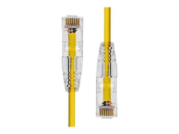 ProXtend - Nettverkskabel - RJ-45 (hann) til RJ-45 (hann) - 5 m - 3.6 mm - UTP - CAT 6 - halogenfri, uten hindringer, flertrådet - gul
