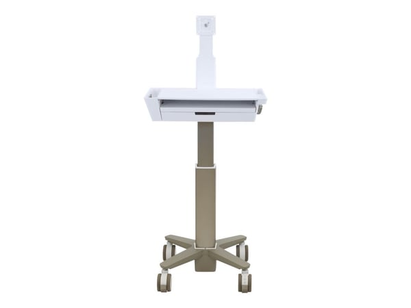 Ergotron CareFit Slim 2.0 - Vogn - lett bruk - for Alt-i-ett / LCD-skjerm - skuff (1x1) - medisinsk - aluminium, kvalitetsplast, sinkplettert stål ...