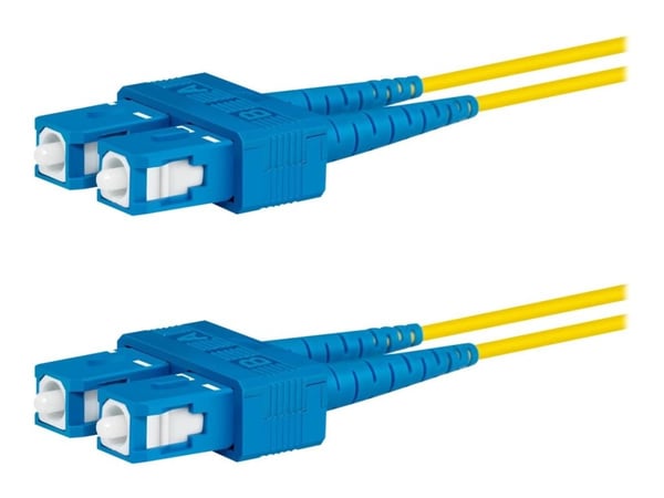 Lanview - Nettverkskabel - SC/UPC-enkeltmodus (hann) til SC/UPC-enkeltmodus (hann) - 5 m - 2 mm - fiberoptisk - dupleks - 9 / 125 micron - OS2 - ha...