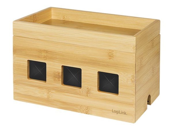 LogiLink - Kaapelin järjestäjä - ruskea, bambu