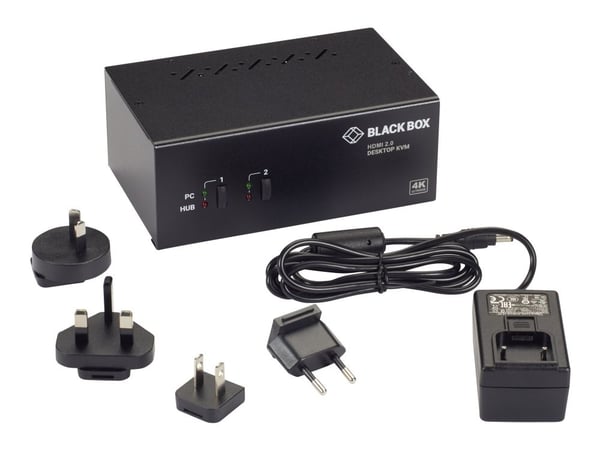 Black Box KV6222H - KVM / lydsvitsj - 2 x KVM/lyd - 1 lokalbruker - stasjonær - TAA-samsvar Black Box KV6222H - KVM / lydsvitsj - 2 x KVM/lyd - 1 lokalbruker - stasjonær - TAA-samsvar