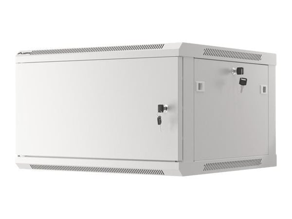 Lanberg WF01-6606-00S - Rack skap - veggmonterbar - grå, RAL 7035 - 6U - 19"