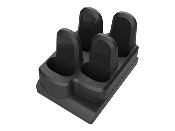 Zebra 4-Slot Device Cradle Adapter Cup - viivakoodiskannerin latausteline - lähtöliittimet: 4 - keskiyön musta - Zebra CS60, CS6080, CS60-HC -laitt...